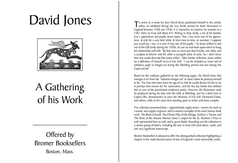 David Jones: A Gathering of His Work
