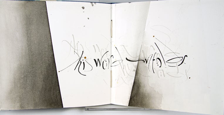 E-catalogue 101: Lettering and Typography, featuring work from "Word for Word: Four Artists in Conversation"