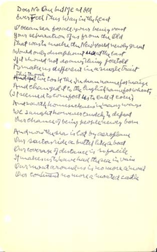 Item #17232 Autograph Manuscript, Signed: "Does No One but Me at All Ever Feel This Way in the Least?" Robert Frost.