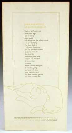 Item #24371 Poem for Nonny. David Kherdian