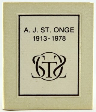 Item #24412 Bibliomidgets of Achille J. St. Onge: A Memorial and a Bibliography. Robert E. Massmann