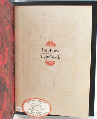 ImpPress Typebook: Being a Complete Showing of Typefaces, Borders, Dingbats, Miscellanea Available at the Aforementioned.