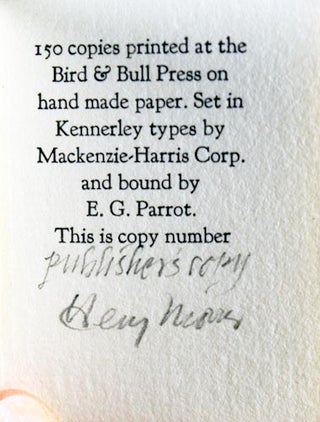 No. V-109. The Biography of a Printing Press.