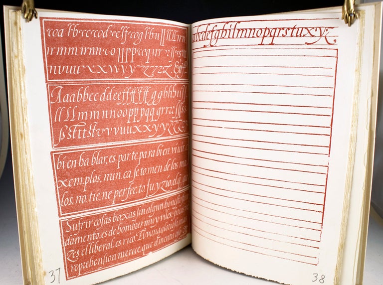 Item #25689 The Writing Book of Andres Brun, Calligrapher of Saragosse. Henry Thomas, Stanley Morison.