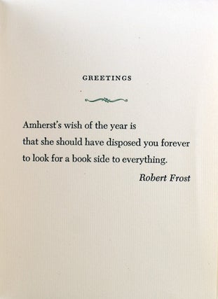 Amherst College New Year's Greeting, 1953.