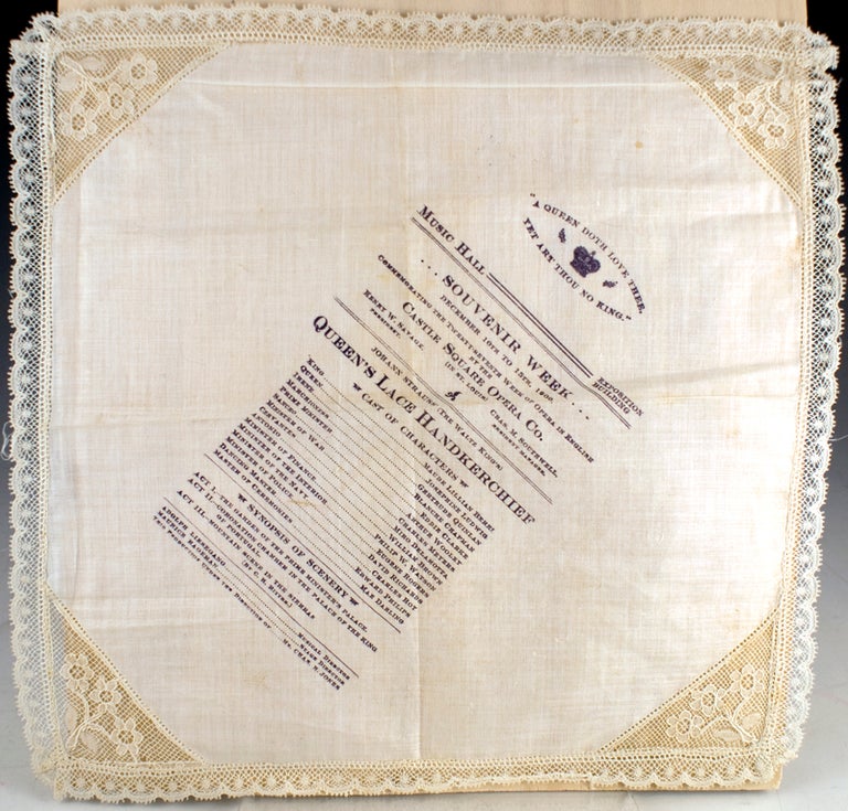 Item #26831 Souvenir program for "Queen's Lace Handkerchief " Johann Strauss.