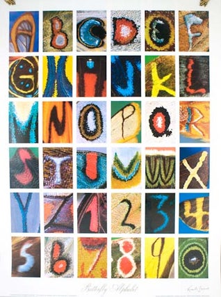 Pair of alphabet-themed posters.