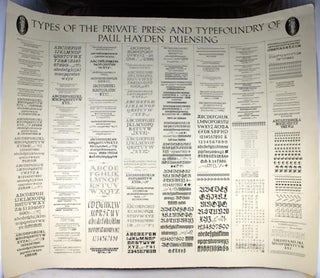 Item #26871 "Types of the Private Press and Typefoundry of Paul Hayden Duensing"