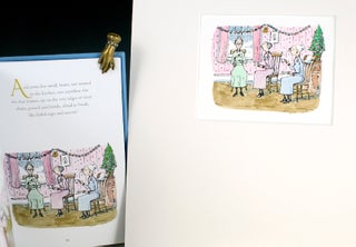 Original watercolor drawing for A Child's Christmas in Wales.