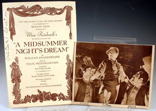 Program from Max Reinhardt's Production of "A Midsummer Night's Dream"