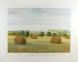 Item #27285 Landscape with Hay Wheels