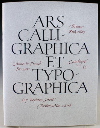 Item #27579 Ars Calligraphica et Typographica