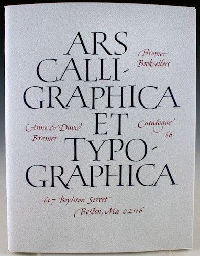 Item #27579 Ars Calligraphica et Typographica.