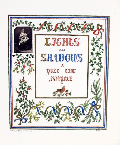 Item #27589 Lights and Shadows, a Yule Tide Rhyme.