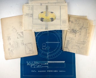 Archive of original designs for Art Deco department store display fixtures.