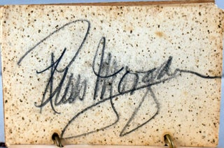 Dance card signed by Frank Sinatra and Russ Morgan.