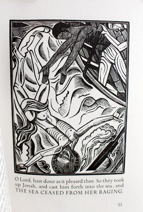 Item #27903 The Book of Jonah. Together with: thirteen wood engravings by David Jones for the book