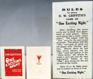 Item #28072 Game of D.W. Griffith's "One Exciting Night"