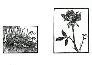 Woodcuts for the Nightingale and the Rose, published by the Rebecca Press.