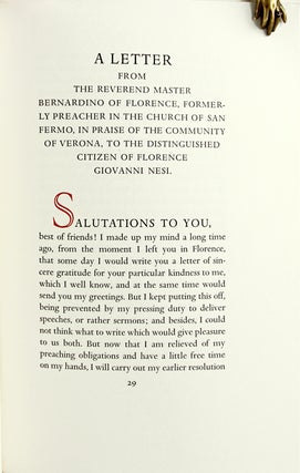 A Letter in Praise of Verona.