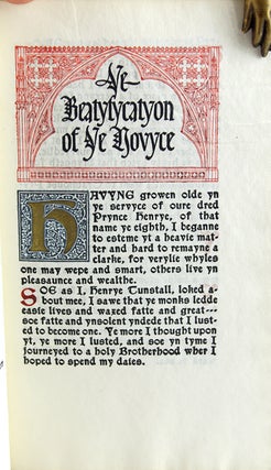Ye Beatyfycatyon of ye Novyce.
