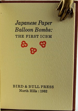 Item #29443 Japanese Paper Balloon Bombs: the First ICBM