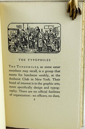 Item #29461 The Typophiles Whodunit: A Private Revelation of the Hitherto Most Mysterious Origin,...