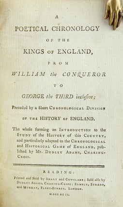 Item #29728 A Poetical Chronology of the Kings of England, from William the Conqueror to George...