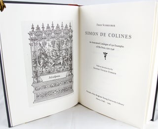 Simon de Colines: An Annotated Catalogue of 230 Examples of His Press, 1520-1546.
