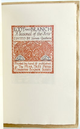 Item #30158 Root and Branch. A Seasonal of the Arts. Number 1, Volume 3