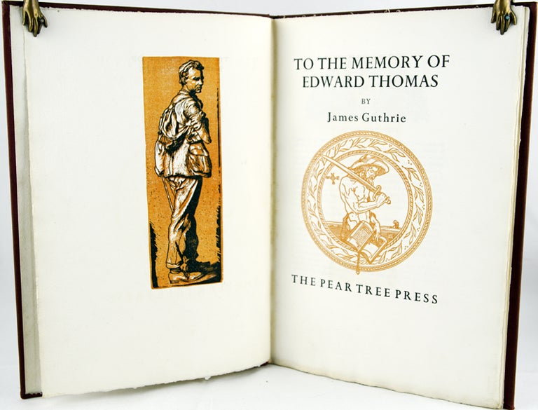 Item #30165 To the Memory of Edward Thomas. James Guthrie.