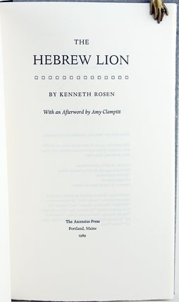 The Hebrew Lion.
