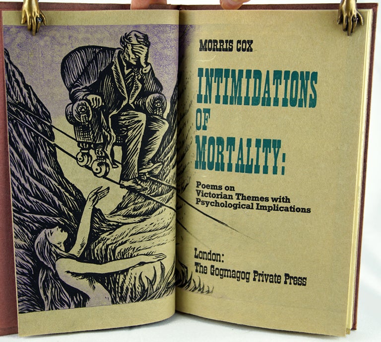 Item #30272 Intimidations of Mortality: Poems on Victorian Themes with Psychological Implications. Morris Cox.
