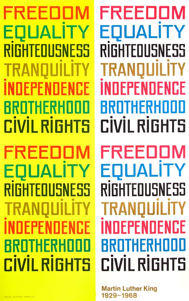 Item #30416 "Freedom and Equality" Martin Luther King Jr.