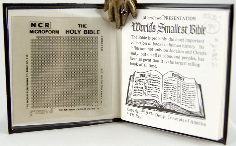 Item #30852 World's Smallest Bible.