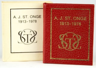 Item #30858 Bibliomidgets of Achille J. St. Onge: A Memorial and a Bibliography. Robert E. Massmann
