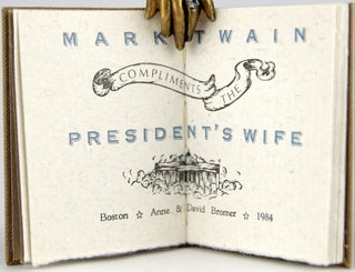 Item #30892 Mark Twain Compliments The President's Wife. Samuel Clemens