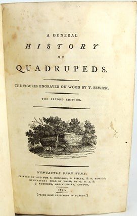 Item #30995 A General History of Quadrupeds. Thomas Bewick