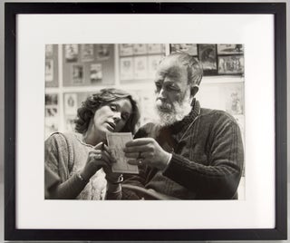 Item #31043 Photograph of Edward Gorey with Tammy Grimes at Gotham Book Mart
