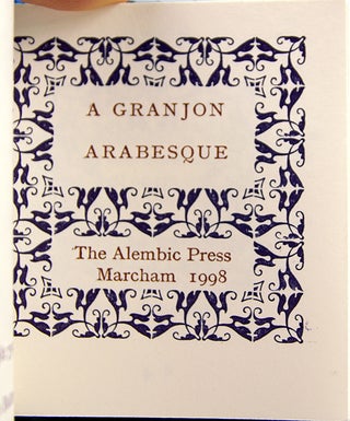 A Granjon Arabesque.