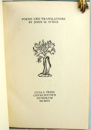 Item #31286 Poems and Translations. John M. Synge