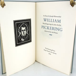 Item #31328 William Pickering. Joseph Blumenthal