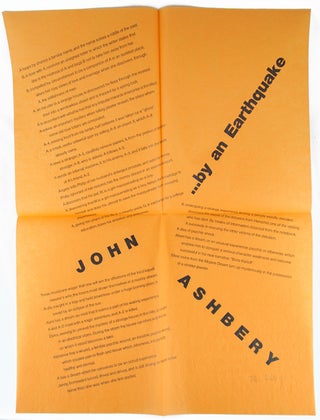 ...By an Earthquake (A Visit in the House of David Ireland at 500 Capp Street), by John Ashbery.