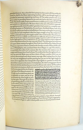 Nicolas Jenson, Printer of Venice: His Famous Type Designs and Some Comment Upon the Printing Types of Earlier Printers.