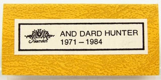 Item #31729 REM Miniatures and Dard Hunter, 1971-1984. Checklist of Dard Hunter Books. Robert E....