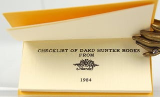 REM Miniatures and Dard Hunter, 1971-1984. Checklist of Dard Hunter Books.