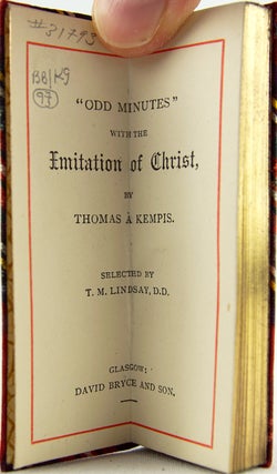 "Odd Minutes" with the Imitation of Christ.
