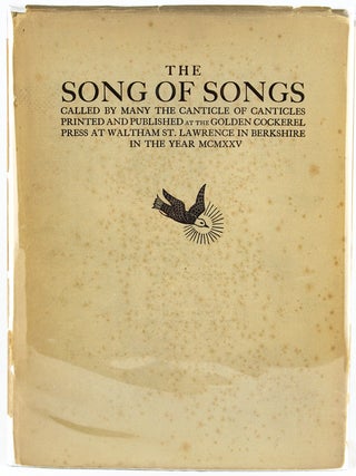 The Song of Songs; Called by Many the Canticle of Canticles.