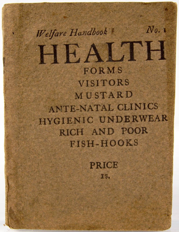 Item #32008 Welfare Handbook No. 1: Health.