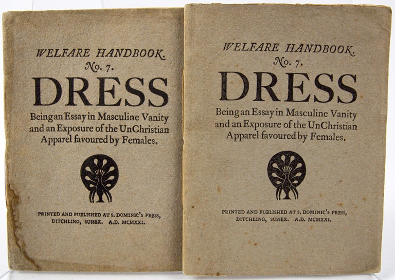 Item #32015 Welfare Handbook No. 7: Dress. With a variant copy of the same.
